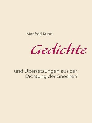 cover image of Gedichte